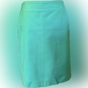 J. Crew Green Pencil Skirt